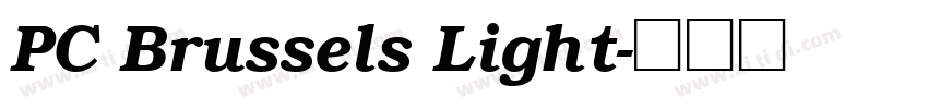 PC Brussels Light字体转换